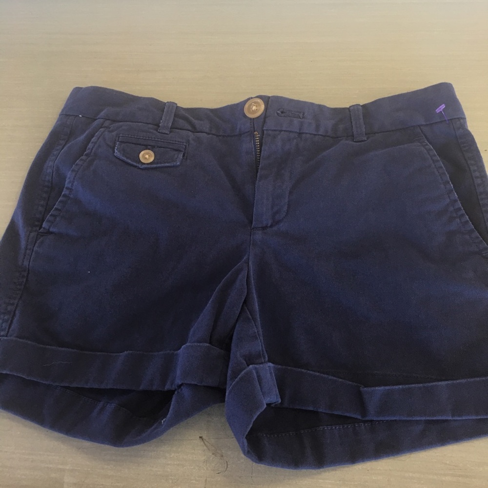 0071 Banana Republic Size 2P Navy Blue Shorts